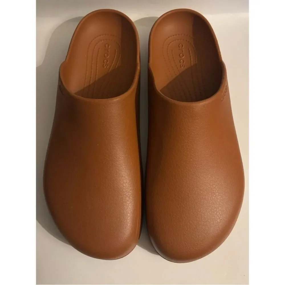 Crocs Dylan Clog Cognac Mules Size 13 ~ Pristine